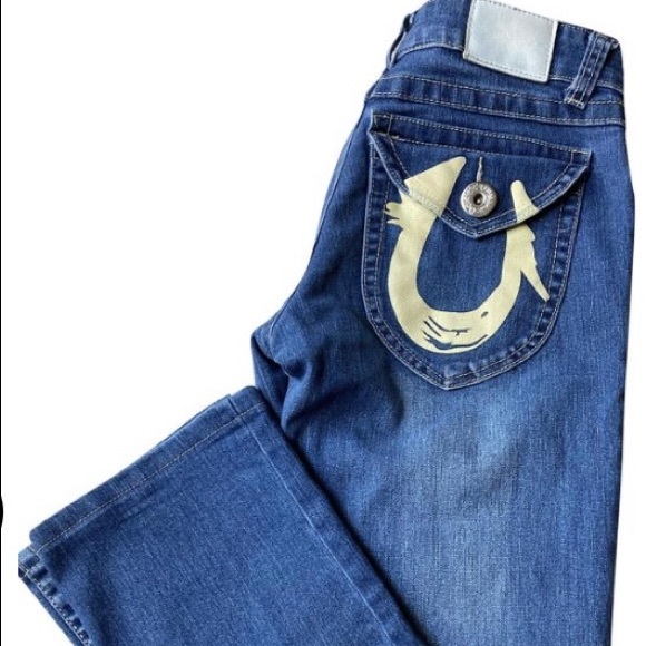 Great looking! True Religion, horseshoe blue jeans - Picture 6 of 11